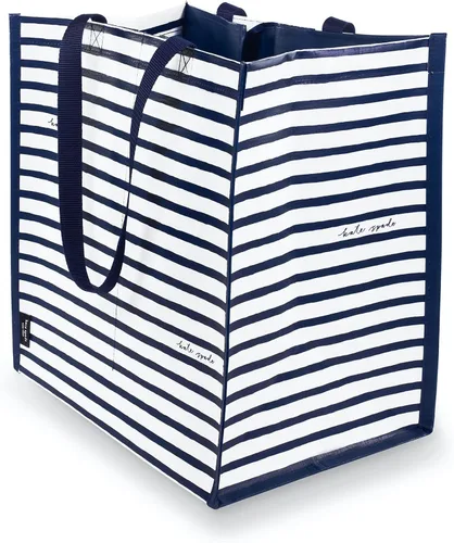 Miniatura 2 de Kate Spade New York Bolsa de compras reutilizable, bolsa de comestibles con correas para el hombro, bolsa plegable grande