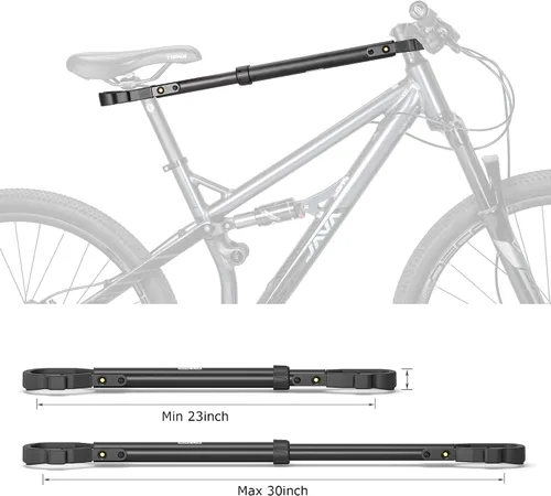 Miniatura 4 de Adaptador de barra transversal de bicicleta para portabicicletas – Barra transversal de tubo superior ajustable – Barra adaptadora de bicicleta