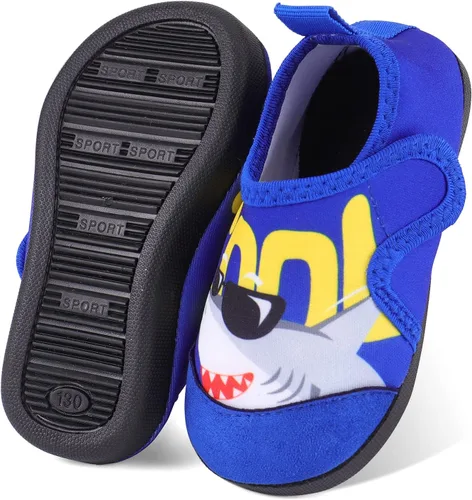 KAKU NANU Zapatos de agua para niños y niñas, bonitos zapatos de natación de dibujos animados, calcetines de agua ligeros de secado rápido para