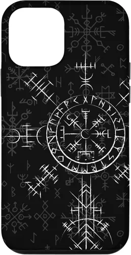 Miniatura 15 de Carcasa celta Vegvísir para iPhone 11, diseño de brújula vikinga, color celta