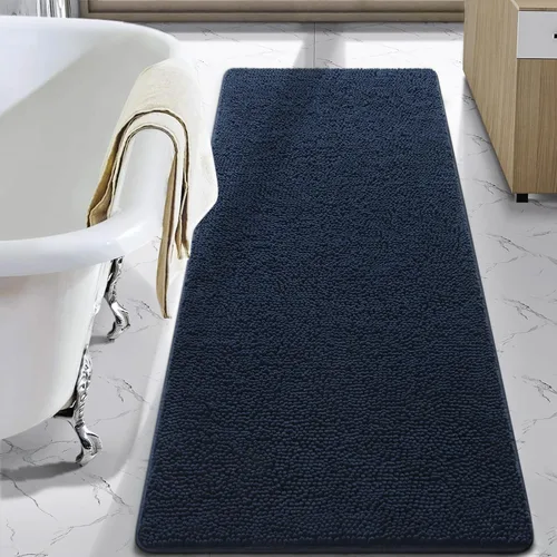 Miniatura 58 de LOCHAS Alfombra de Baño de Lujo Lanuda Tapete de Baño 24 x 17 Pulgadas, Alfombras de Baño Lavables Antideslizantes para Baño y Ducha, Alfombras