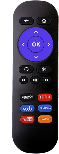 Mando a distancia de repuesto para Roku Box Modelo: Roku 1, Roku 2 (HD, XD, XS), Roku 3, Roku LT, HD, XD, XDS, Roku N1, Roku Express, Roku Express+