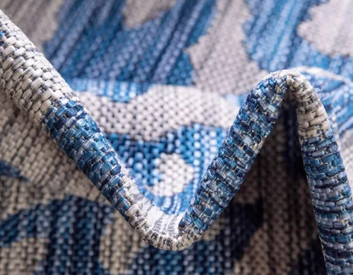 Miniatura 7 de Unique Loom Outdoor Safari Collection Alfombra de área - Leopardo (5 pies 1 pulgada x 8 pies, rectangular, azul/gris)