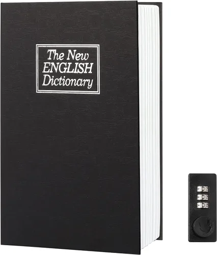 Miniatura 13 de Caja Fuerte de Libro para Almacenamiento, Caja de Seguridad con Cerradura de Combinación Premium, Caja Fuerte de Libro Portátil, Perfecta para Casa
