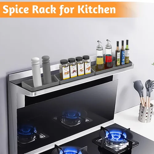 Miniatura 6 de Estante magnético de silicona de 30"/24"/20" para cocina, suave, flexible, fuerte, magnético, resistente al calor, sobre la estufa, estante de 3