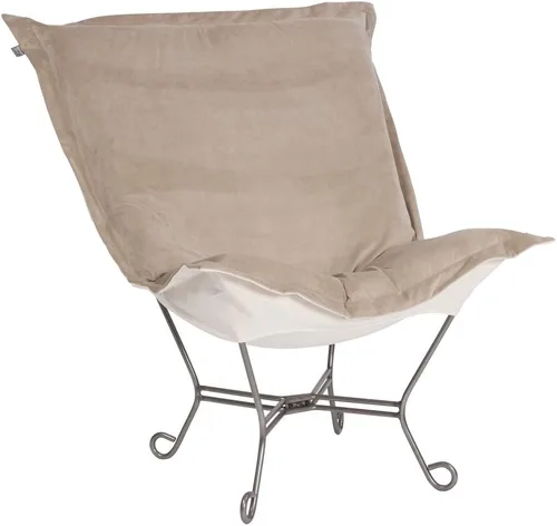 Miniatura 44 de Howard Elliott Collection Avanti Pecan - Silla de asiento oscilante con funda, silla multiusos de mariposa con marco de titanio, muebles de patio