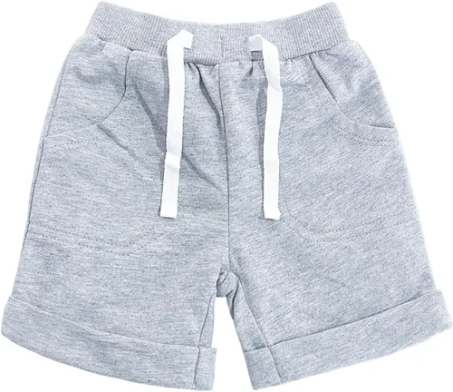 Miniatura 5 de SOBOWO Pantalones cortos deportivos de verano para bebés niños y niñas, paquete de 3 unidades, pantalones deportivos de algodón sólido, pantalones