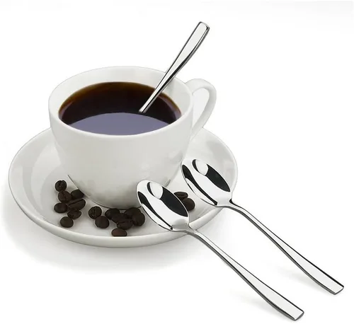 Miniatura 3 de Cuchara de café, 16 cucharas de café de acero inoxidable Demitasse