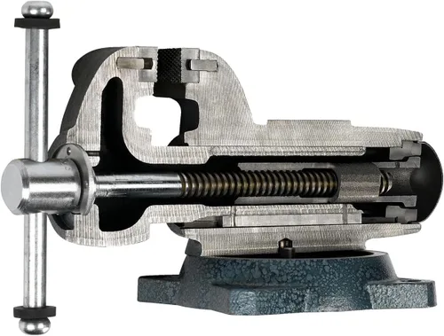 Miniatura 4 de Wilton Tradesman tornillo de banco, ancho de mandíbula de 5-12", apertura máxima de mandíbula de 5", garganta de 3-34" (modelo 1755)