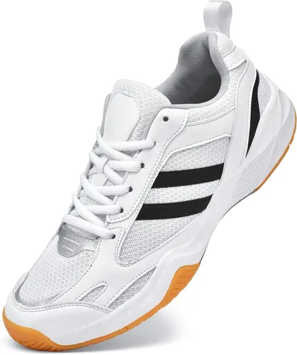 Zapatos de tenis para hombres y mujeres, ligeros, para todo tipo de canchas, para interiores y exteriores, con soporte de arco, para entrenamiento