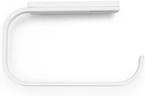 Miniatura 4 de Brabantia Mindset - Portarrollos de papel higiénico montado en la pared (blanco fresco mineral) de apertura amplia, estante de pañuelos de baño