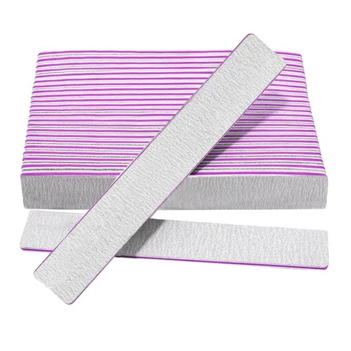 Miniatura 8 de 21 limas de uñas Emery Board, lima de uñas de grano 100/180 para uñas acrílicas y de gel