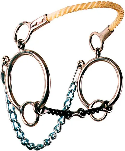 Miniatura 2 de Reinsman Little S Hackamore - Nariz de cuerda - Etapa B - Tamaño caballo o árabe