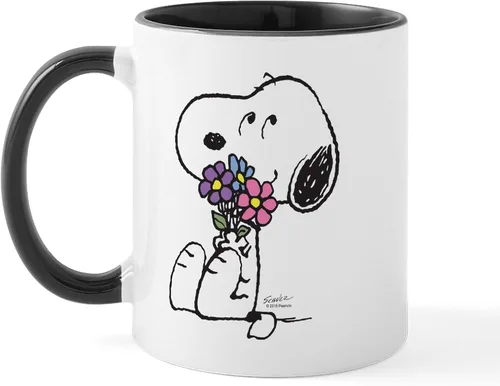 Miniatura 4 de CafePress Springtime Snoopy - Taza de café de cerámica, taza de té, 11 onzas
