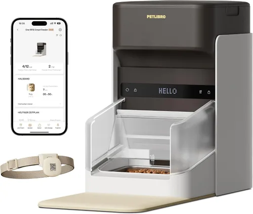Miniatura 18 de PETLIBRO Alimentador automático RFID para gatos, comidas personalizadas activadas con etiqueta de collar, dispensador de comida programable Wi-Fi 5G