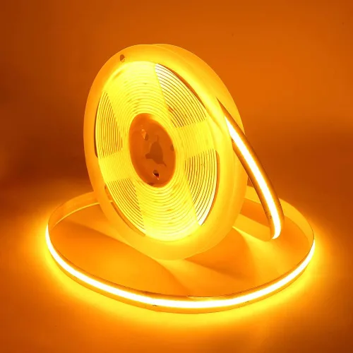 Miniatura 14 de COB - Tira de luces LED, 1.6 ft/1.6 pies, flexible, flexible, flexible, flexible, tira de luces LED COB DC 5V 320 LEDs/m, blanco cálido, 3000 K