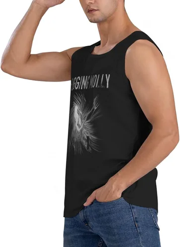 Miniatura 7 de Hombre Muscle Tank Tops Camiseta Moda Festival de Música sin mangas Camiseta