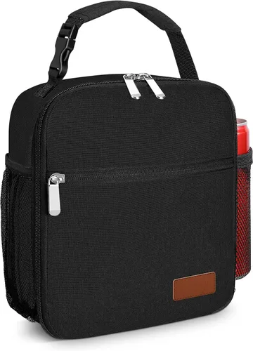 Miniatura 25 de Lonchera pequeña aislada para mujeres y hombres, lonchera Bento para niños, bolsas térmicas compactas portátiles para enfriar comidas con asa