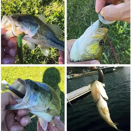 Miniatura 6 de Señuelos suaves de varios segmentos, juego de señuelos de pesca multiarticulados, señuelos de natación de segmentos, cebo de natación de hundimiento