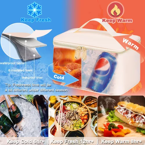 Miniatura 3 de Mochila para Almuerzo Weitars - Mochila para Laptop de 15.6 Pulgadas para Mujeres, para Viaje y Trabajo, Beige, Vacaciones