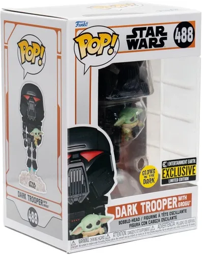 Miniatura 8 de Vinilo Pop - Star Wars - Dark Trooper con Grogu 488