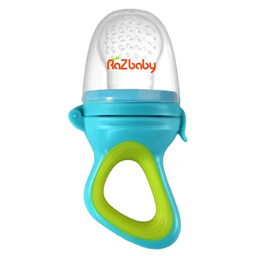 Miniatura 12 de RaZbaby Fruitique - Alimentador de frutas de una pieza para bebé, apertura más grande para rellenar y cabe más fruta fresca/congelada para aliviar