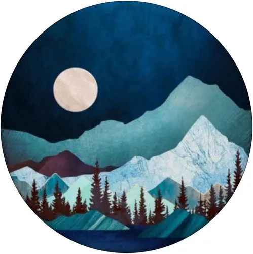 Miniatura 3 de Luna-noche montaña-árbol-maderas hombres mujeres niños niñas titular PopSockets PopGrip: agarre intercambiable para teléfonos y tabletas
