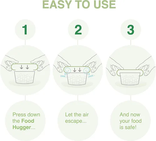 Miniatura 6 de Food Huggers Tapas de repuesto para recipientes de almacenamiento de vidrio, tapas de silicona y vidrio que no se agrietan, se adapta a la mayoría
