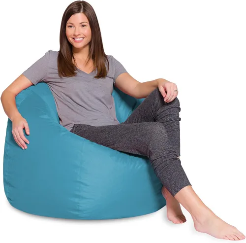 Miniatura 54 de Posh Creations - Sillón puff para niños, adolescentes y adultos, incluye funda extraíble y lavable a máquina, tamaño mediano de 27 pulgadas, lona