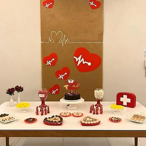 Miniatura 4 de Rsstarxi 1 paquete de decoración para pastel de enfermera con tapa de enfermera, selección de pastel de graduación de enfermería, enfermera, Diseño