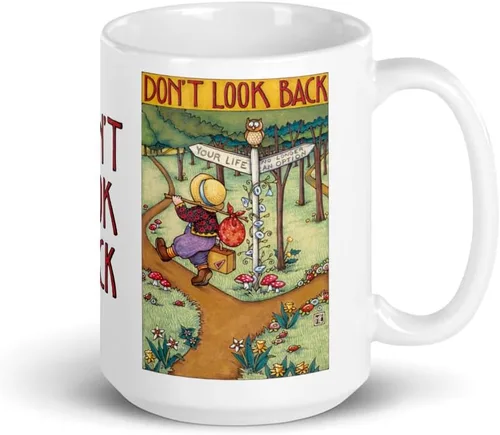 Miniatura 13 de Mary Engelbreit Taza de café, taza de café de cerámica divertida y linda, taza novedosa, regalo de broma para amigos y compañeros de trabajo, taza