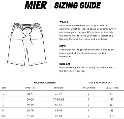 Miniatura 7 de MIER Sweat Shorts for Men Ultra-Soft Jersey Short with Pockets 7 Inch Inseam for Running, Workout, Training