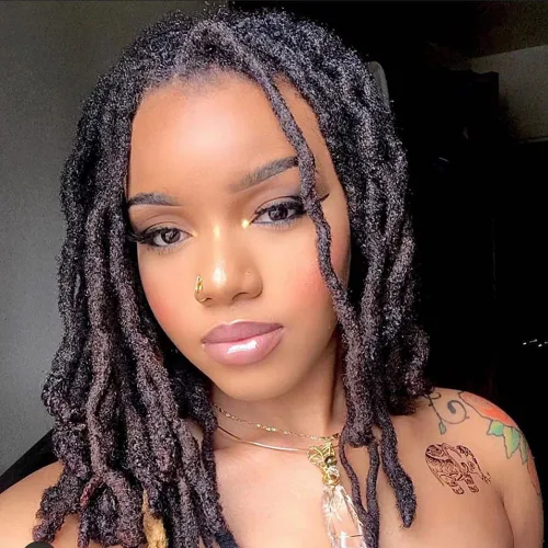 Miniatura 16 de Extensiones de rastas de cabello humano 100% real, de 0.1 in, 8 pulgadas, 10 hebras para hombres y mujeres, con cobertura de cabeza completa, hechas