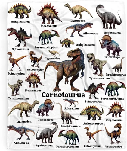 Miniatura 32 de Manta de bebé de esqueletos de dinosaurios de neón retro de los años 80, regalos para niños y niñas, decoración de dinosaurios, felpa suave