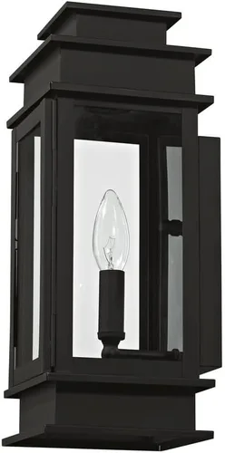 Miniatura 5 de Livex Lighting 2013-07 Princeton - Linterna de pared para exteriores, bronce, 14 "x 5.5" x 14