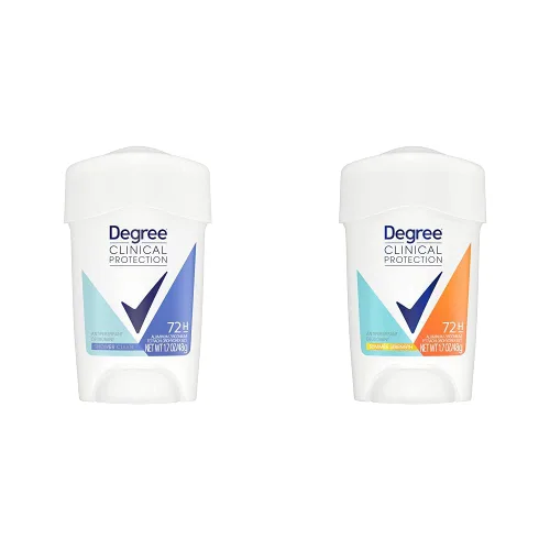 Degree Clinical Protection Desodorante antitranspirante 72 horas de protección contra el sudor y el olor, antitranspirante para la ducha para