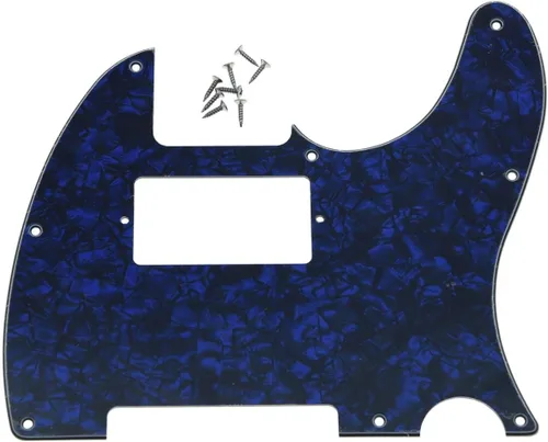 Miniatura 27 de KAISH - Carcasa de 8 agujeros para guitarra Tele Humbucker, golpeador blanco de 3 capas para Telecaster de EE. UU./México