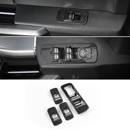Miniatura 10 de Voodonala para F-150 2015-2020 Panel de elevación de ventana de puerta de coche para Ford F150 2015-2020 Adornos