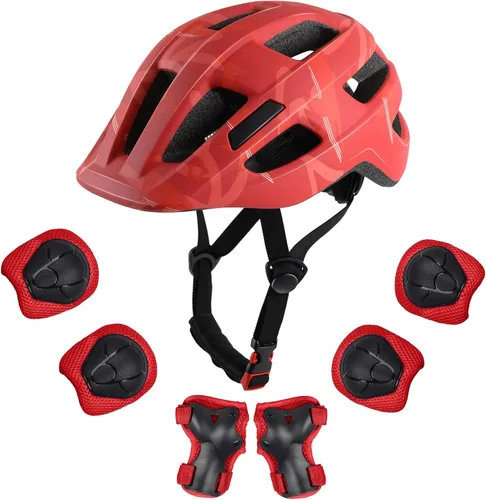 Casco de bicicleta para niños de 1 a 8 años, cascos ajustables para niños y niñas, casco ligero para niños, ciclismo, scooter, deportivo, 18.9-21.3