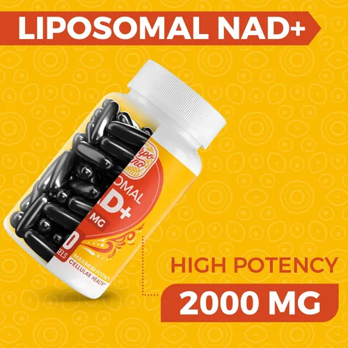 Miniatura 3 de Suplemento NAD de 2000 MG, NAD+ liposomal con alta absorción, más eficiente que la ribósido de nicotinamida, suplemento de refuerzo puro y Plus