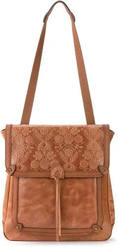 Miniatura 5 de The Sak Mochila Ventura en piel, correa convertible ajustable, estampado floral de tabaco