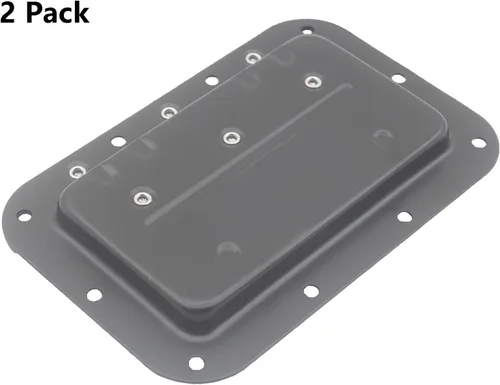 Miniatura 3 de 2 manijas con resorte, funda de hardware resistente para muebles, funda de anillo para caja de pecho, gabinete y altavoz con agarre de goma montado