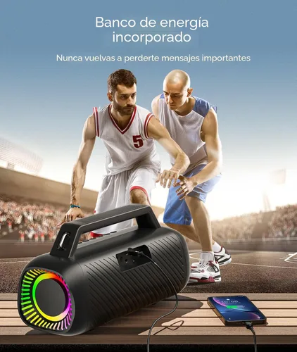Miniatura 7 de Ortizan Altavoces inalámbricos Bluetooth de 80 W con graves, tiempo de reproducción 24 horas, IPX7 impermeable, Bluetooth 5.3, emparejamiento TWS