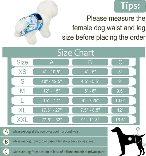 Miniatura 135 de Pañales lavables para perros, para hembras caninas, reutilizables, para periodo de celo, altamente absorbentes, para incontinencia, con broches