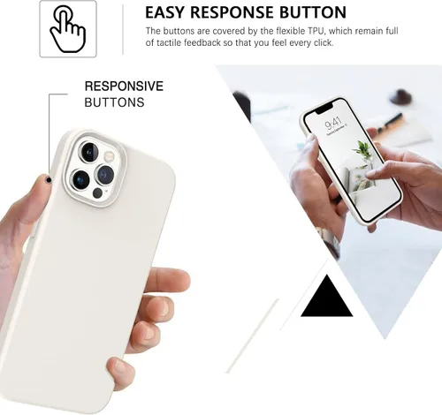 Miniatura 445 de GUAGUA Funda compatible con iPhone 17 Pro Max de 6.9 pulgadas, silicona líquida, goma de gel suave, delgada, forro de microfibra delgada