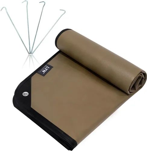 LYN Manta de emergencia resistente, equipo de supervivencia, impermeable, aislada, lona de emergencia para camping, senderismo, bushcraft Bronceado