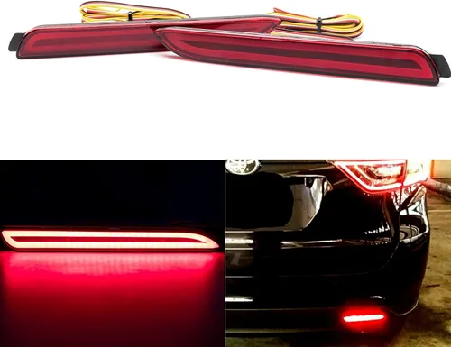 x xotic tech 2 reflectores traseros LED de escaneo de luz trasera de freno de conducción secuencial señal de giro antiniebla compatible con Toyota o