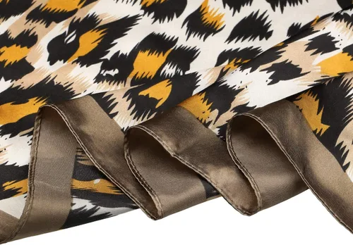 Miniatura 4 de Allegra K Pañuelos cuadrados con estampado de leopardo para mujer, pañuelo y cuello