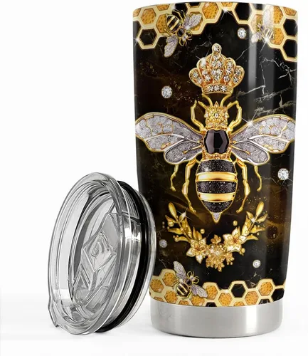 Miniatura 32 de SANDJEST Vaso irlandés de acero inoxidable con tapa de cruz celta de 20 onzas, regalos para mujeres, cumpleaños, Navidad Irish
