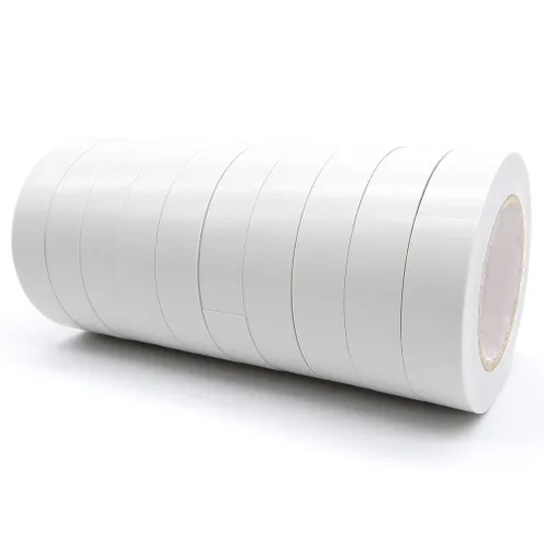 Miniatura 12 de Maveek 10 rollos de cintas eléctricas de PVC, autoadhesivas, impermeables, aislantes amarillas, clasificadas hasta 600 voltios y 176 °F, 0.6 x 49.2